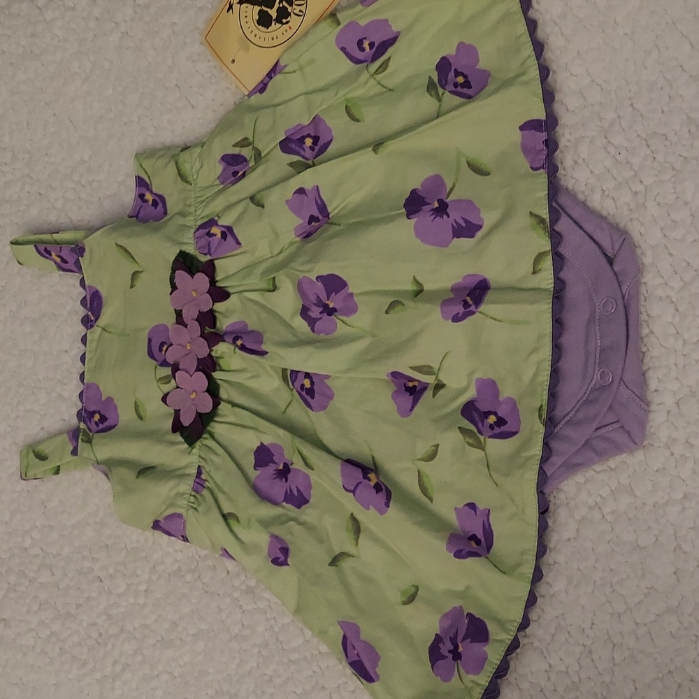 Good Lad green and purple sundress
